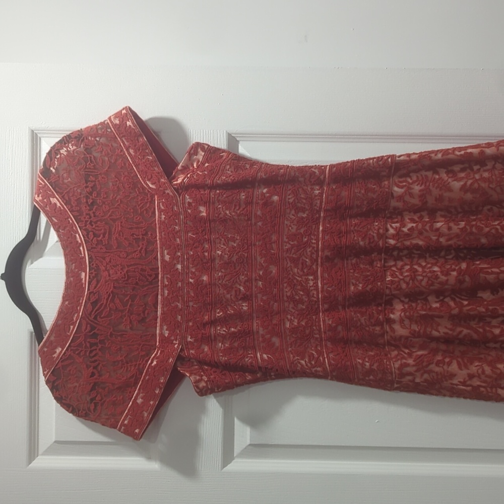 Burnt orange dress
